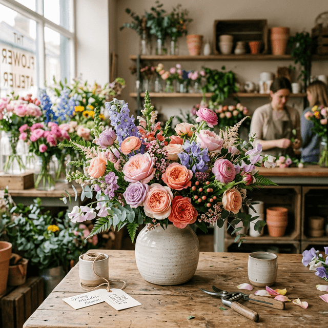 Rangkaian bunga yang indah